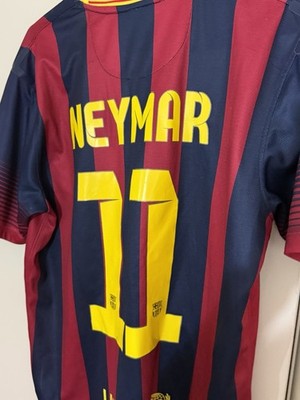 Neymar Jr #11 2013/2014 Barcelona Home Soccer Jersey Size L | eBay