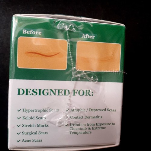NEW IN BOX!! Silicone Scar Sheets 1.6" by 60” Roll Exp 2-28-2027 - Reduce Scars - Picture 3 of 7