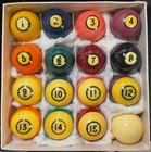 “VINTAGE” CLEANED & POLISHED BRUNSWICK CENTENNIAL POOL BALLS  (34) — photo 1