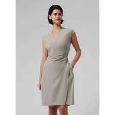 Athleta Newport Wrap Dress in City Stripe Gray Size XS