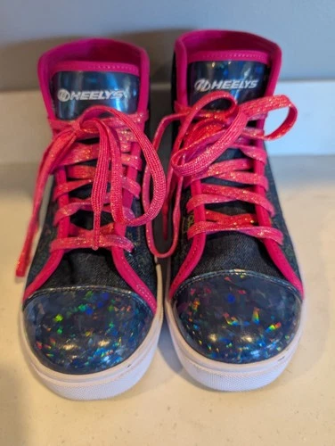Girls' Heelys Skate Sneakers with Wheels Size 6 Youth Kids Rolling Shoes