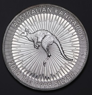 2016 P Australia $1 9999 Silver 1 oz Kangaroo Coin BU QEII