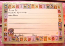 Legacy Publishing Group 40 RECIPE CARDS Double Sided  - Veg & Flower Seeds New