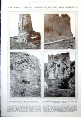 Alte phrygische Felsen Denkmäler Bau von Spiess starrer lenkbarer Ballon