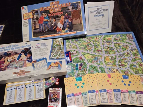 Vintage The Babysitters Club Mystery Game Board Milton Bradley 100% Complete