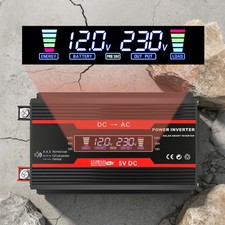 3500W Car Power Inverter, DC 12V to AC 110V with USB Ports