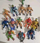 Vintage MOTU Soft Head Lot: 1981 He-Man + Others, Case, Accessories, Tiger Lot