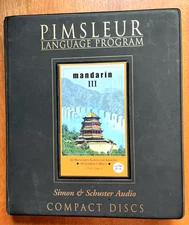 Pimsleur Mandarin Chinese Level III (16 discs, 30 lessons) Very Good