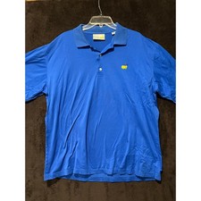 Slazenger Masters Golf Polo Shirt Augusta National Golf Shop Blue XL