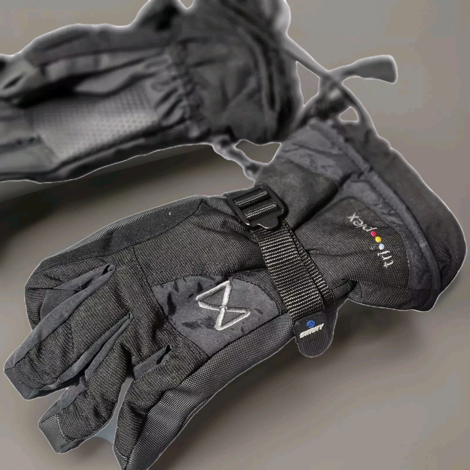 Swany Triplex X-Change Ski/Snowboard Winter Gloves Black Woman's Medium AX-1