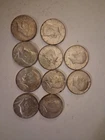 1968-D Kennedy Half Dollars, 10-Pack, 40% Silver, Circulated