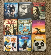 Blu-ray slipcover Lot ONLY 9 total mint Free S H