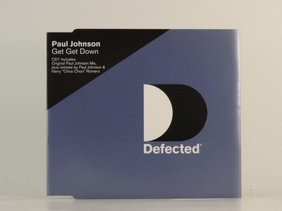 PAUL JOHNSON GET GET DOWN (H1) 3 Track CD Single including Picture Sleeve DEFECT