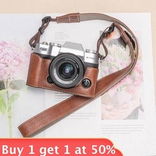 For Fujifilm X-T50 XT50 Camera Bag Protection Dock Case Base Leather Cover Shell