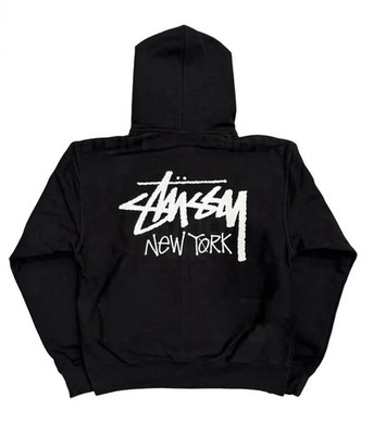 Size XL Stussy New York Chapter Zip Jacket Hoodie Black Extra