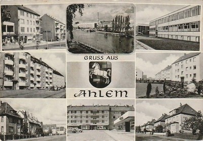 AHLEM b. Hannover 8-Bild sw Ak 1971