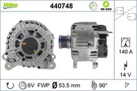 Valeo Lichtmaschine Generator 140A 14V FüR VW Passat Variant 2.0 TDI 1.6