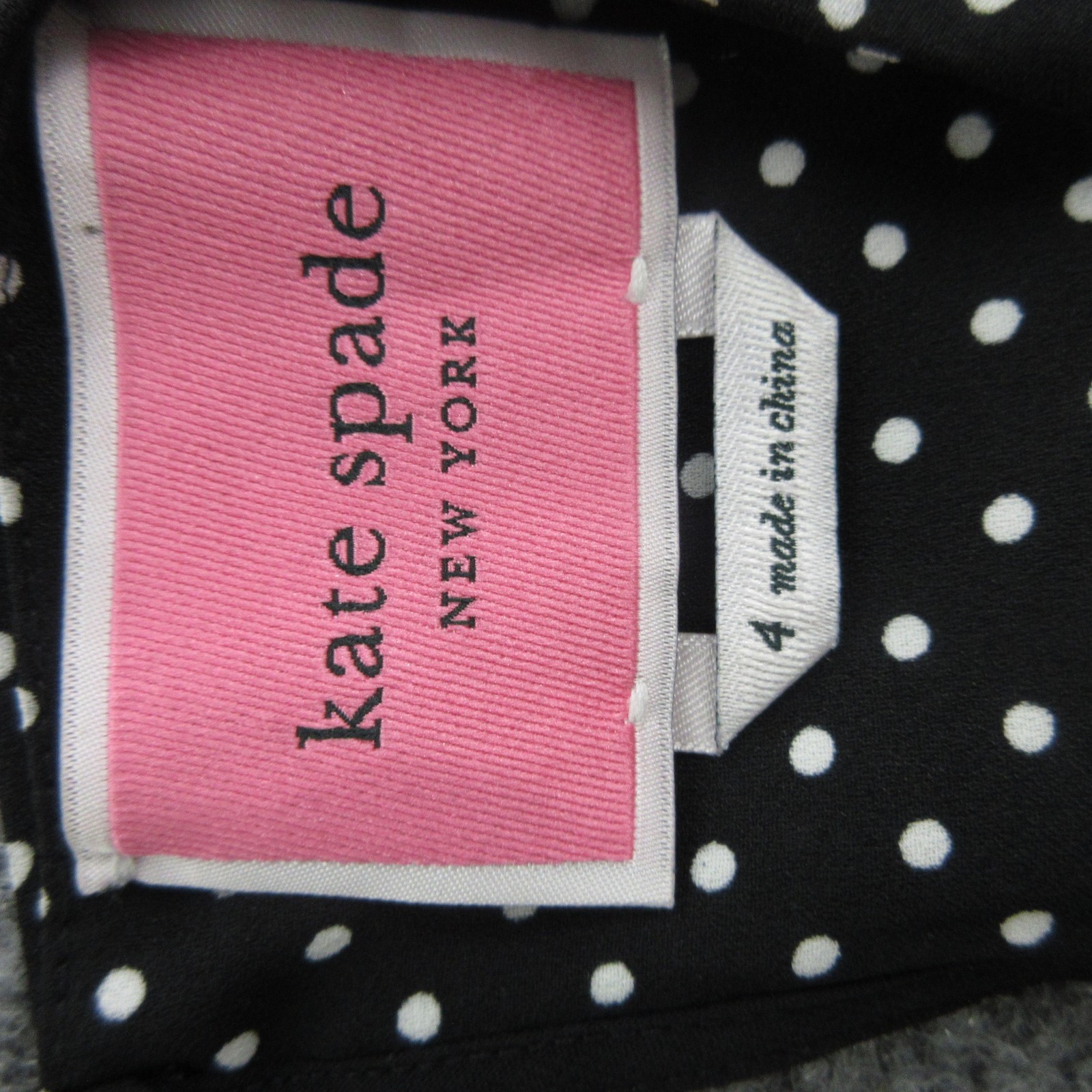 Kate Spade New York Dress Womens 4 Black Polka Dot Ruffle Bell Sleeve Shift thumbnail 9