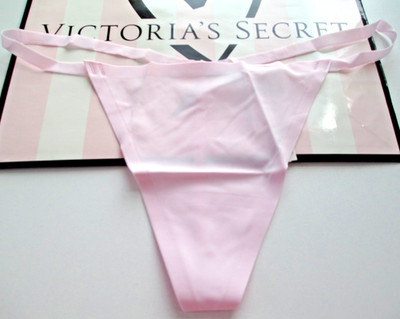 VICTORIA'S SECRET PINK No Show V-String Thong Panty S M L XL Pink NWT Tulip VS
