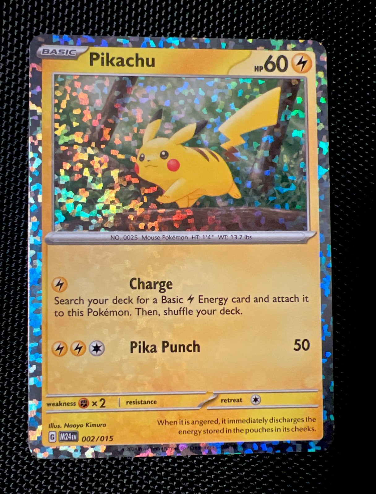 Pikachu 002/015 McDonald's 2024 Holo Bleed 🩸 ⭐️Promo Pokemon TCG English