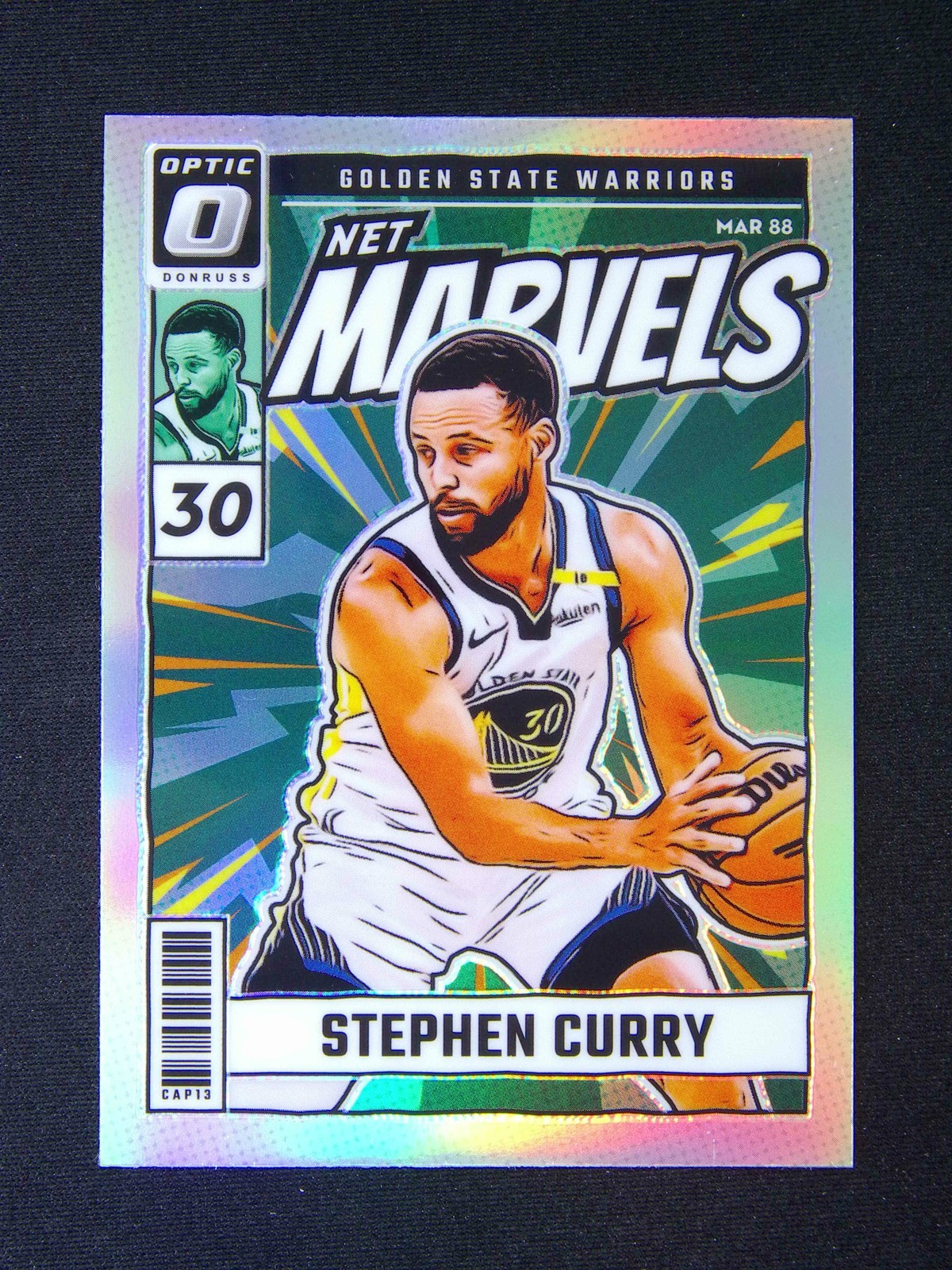 2024-25 Panini Donruss Optic Stephen Curry #15 Net Marvels Silver Prizm