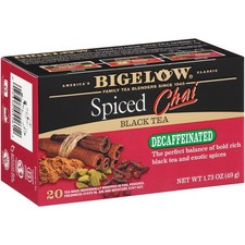 Decaffeinated Spiced Chai Black Tea, Decaf Tea with Spiced Chai, 20 Count Pa...