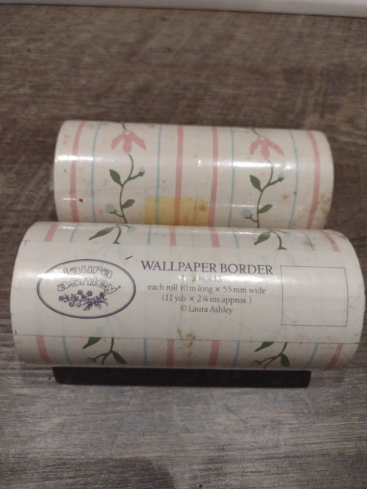 Papel pintado vintage para el hogar Laura Ashley rosa floral 2 rollos Foto 3 de 4