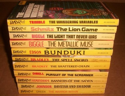 paperback lot of 11 PB Daw mix 1972-82 34 38 52 106 119 191 201 296 427 441 VGEX