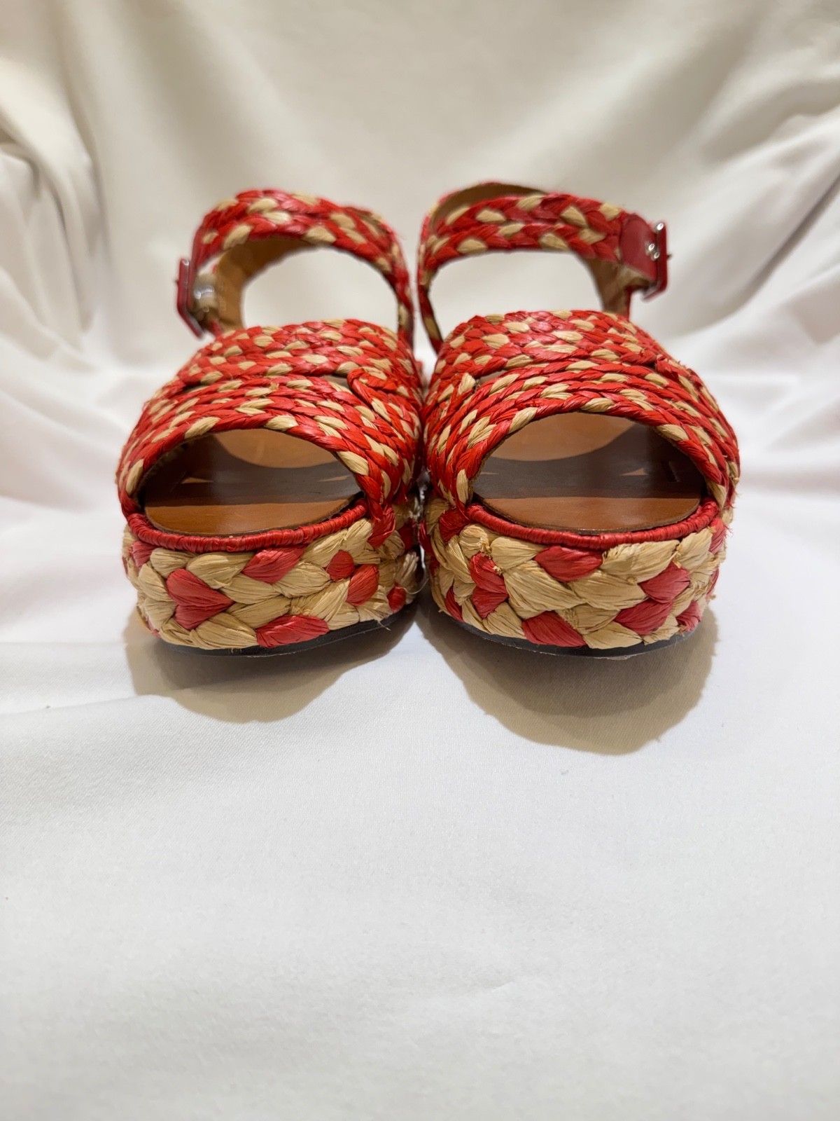 Robert Clergerie platform Raffia Patterned Espadr… - image 7