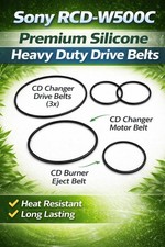 5x Super Premium Belts For Sony Rcd-w500c Rcd-v500c Permanent Lifetime Upgrade