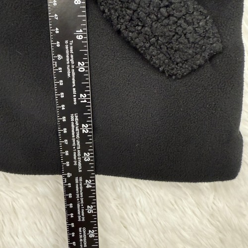 Banana Republic Sherpa Bomber Jacket Women XS Black Fleece Full Zip Cozy Classic - Picture 8 of 11