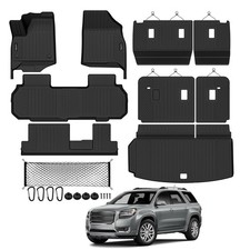 Tongama-Floor Mats for 2024-2026 Chevy Traverse/GMC Acadia 8 Seat with Bench ...