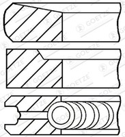 Kolbenringsatz Goetze Engine 08-431700-00 FüR K2500 Kia Sorento Porter Hyundai 1