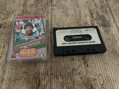Gary Lineker Super Star Soccer Amstrad Game Cassette 1980s Edition