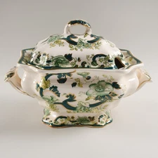 Mason's Mandalay - "Chartreuse" Soup Tureen Ironstone Made in England