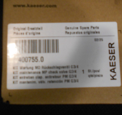 Kaeser 400755.0 Minimum Pressure Check Valve MPCV Maintenance Kit NEW OEM