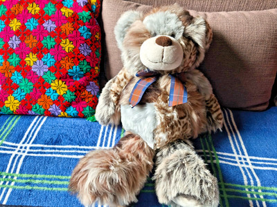 Teddybär Stofftiergarten Patchwork 48cm