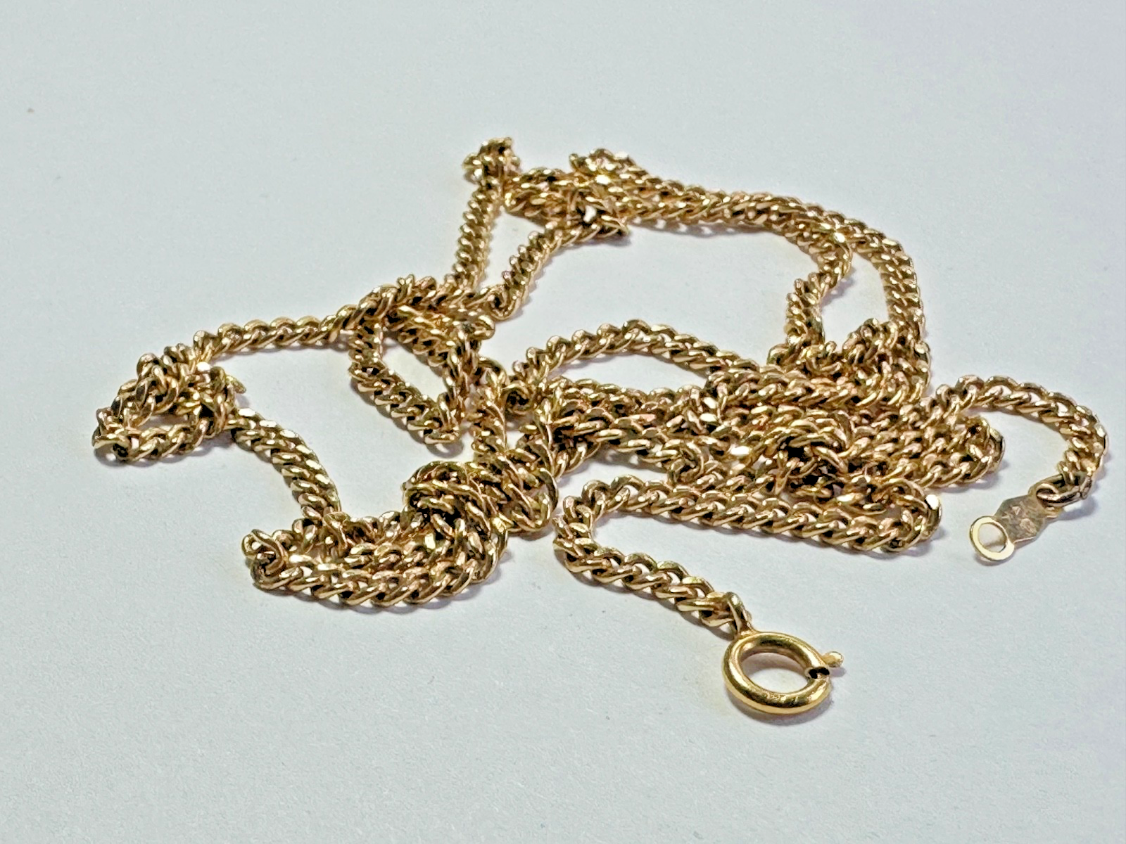"Vintage 14k Link Chain Necklace 25\" 9.31 Grams"