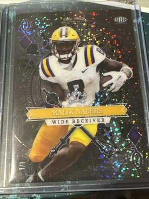 Wild Card Metallix Malik Nabers 1/1  5 Card Draw  