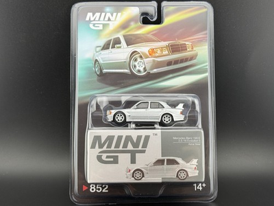 #ad Mini GT Mercedes Benz 190E 2.5 16 Evolution II Astral Silver #852 1 64 $13.99
