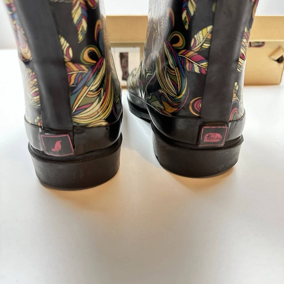 Botas de lluvia Sakroots By The Saks talla 9 pantorrilla Midnight Treehouse forradas de piel nieve Foto 4 de 4