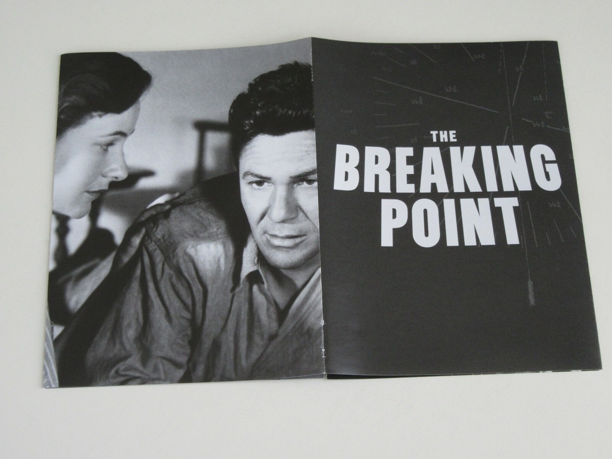THE BREAKING POINT (Blu-ray 2017, Criterion) Michael Curtiz
