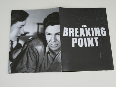 THE BREAKING POINT (Blu-ray 2017, Criterion) Michael Curtiz