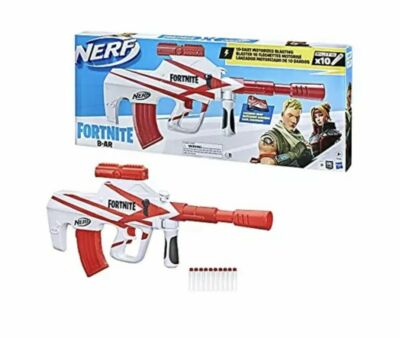 NERF Fortnite B-AR Motorized Dart Blaster With 10-Dart Clip & 10-Elite Darts