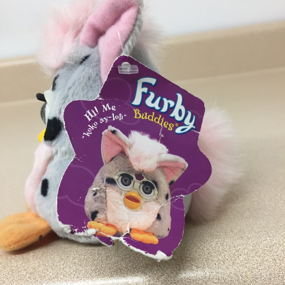 ファービー　　バディーズ Tiger Furby Plush - White with Black Spots for sale online