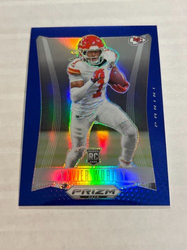 2024 PANINI PRIZM DECA XAVIER WORTHY 29/149 BLUE PRIZM ROOKIE CHIEFS SP