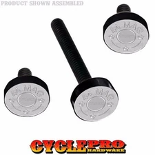 Black Billet Fairing Windshield Hardware Kit 14-Up Harley Touring 44 MAG BULLET