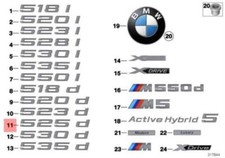 Bmw F11 F11n Trunk Lid 525d Emblem Badge Logo Sign 7209162 51147209162 Bmw F11 F11n Trunk Lid 525d Emblem Badge Logo Sign 7209162 51147209162