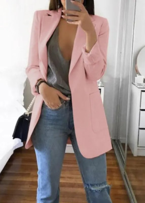 Blazer Women's Jacket Suit Coat Relaxed Oversized Women Cardigan Long *20% OFF*