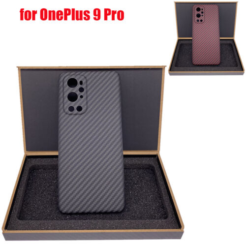 espalda a pesar de Ligero Cubierta de fibra de carbono de aramida teléfono caso para OnePlus 9 Pro  Accesorios De Concha De Teléfono | eBay